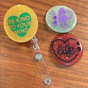 Mental Health Badge Reel Set